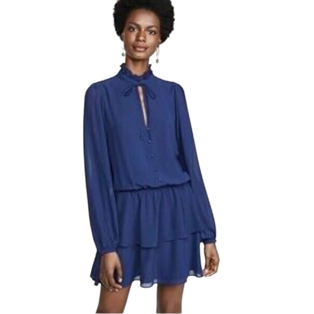 YUMI KIM Love Always Dress Dark Blue Mini Dress Size Medium